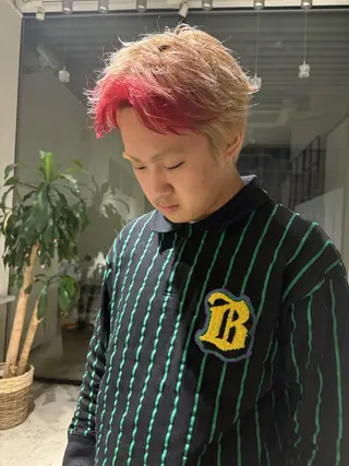 ショート カラー 名古屋/落ちる黒 黒染め落としのヘアスタイル