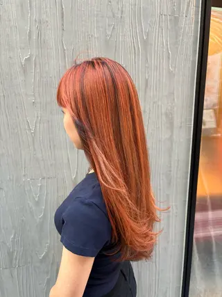 カラー 🎀西川芽依/ 暖色カラー🎀のヘアスタイル