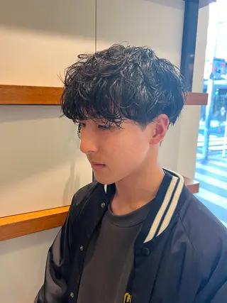 パーマ メンズ Ore🫧タナカマヤ /柔らかい質感カラーのヘアスタイル