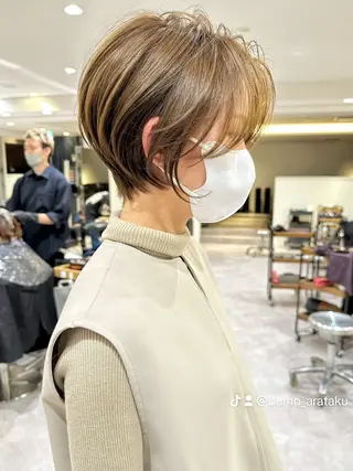 ショート 大人ショート特化/ カットモデル/表参道のヘアスタイル