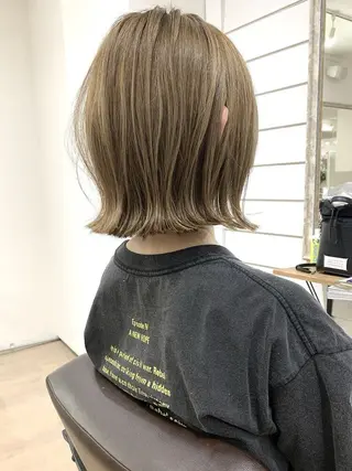 ショート カラー パーマ ヒナ/酸性ストレート ・艶カラー🌿のヘアスタイル