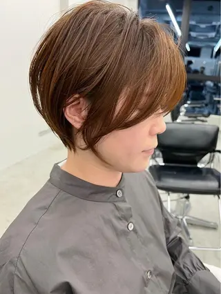 ショート カラー 横浜　店長 橋場優のヘアスタイル