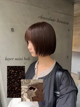 ショート 【美ボブ.艶カラー. 梅田茶屋町】midoのヘアスタイル