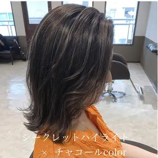 ミディアム カラー 坂井田 浩樹のヘアスタイル