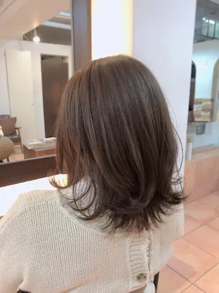 セミロング カラー 💙あかみね 💙（mine）のヘアスタイル