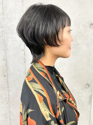 ショート ボブ/ゆるふわ ボブパーマ/とういのヘアスタイル