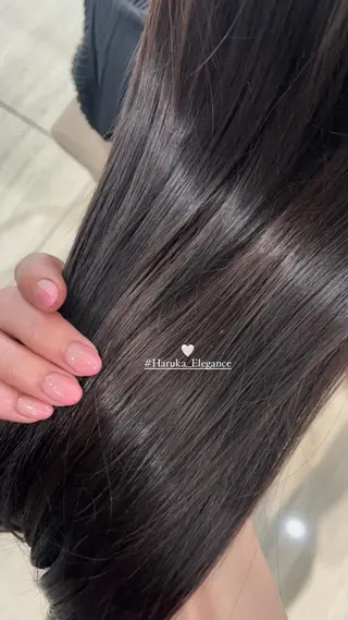 カラー 森 はるかのヘアスタイル