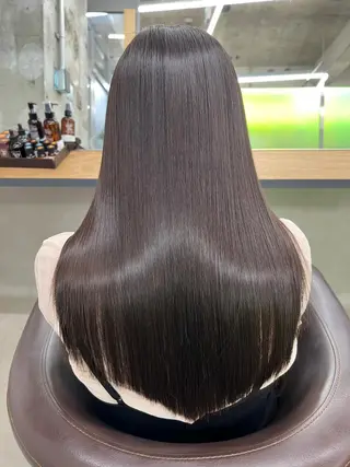 ミディアム カラー パーマ ヘアアレンジ 【ヘアケア特化型】 newi天王寺のヘアスタイル