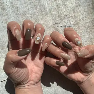 ネイル AERA nail shino🐱⸝꙳のネイルデザイン