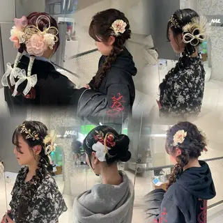 ヘアアレンジ アレンジ/ブラウン カラー HARU🕯のヘアスタイル