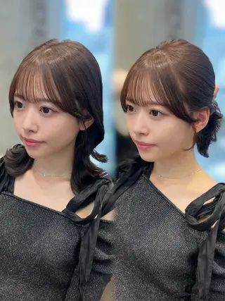 セミロング 🧡くびれヘア/前髪 顔周り🧡久原結衣のヘアスタイル