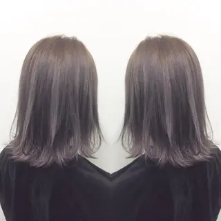 ミディアム カラー ヘアアレンジ 🫧柔色/トレンド カラー/川辺晴加のヘアスタイル