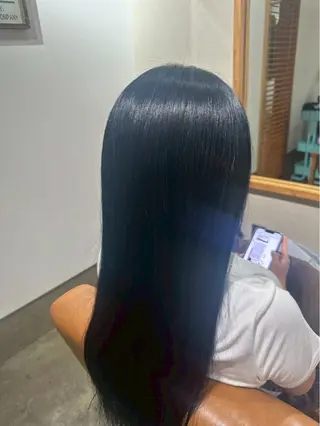 ロング カラー 大石 楓のヘアスタイル