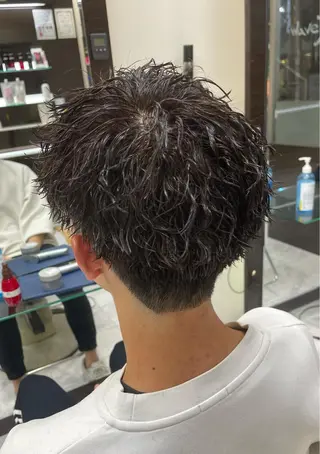 ショート パーマ メンズ 🌻メンズカット 落合諒🌻のヘアスタイル