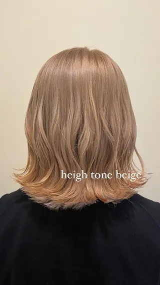 ミディアム カラー 奈良 彩華のヘアスタイル