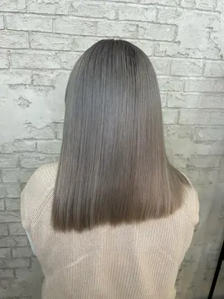 セミロング カラー エクステ＆艶カラー 🎀YURINA🎀のヘアスタイル