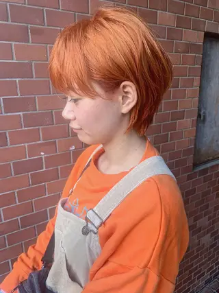 ショート 丹羽大喜 縮毛矯正/美髪矯正のヘアスタイル