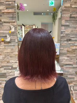 ミディアム カラー 金子 歩美のヘアスタイル