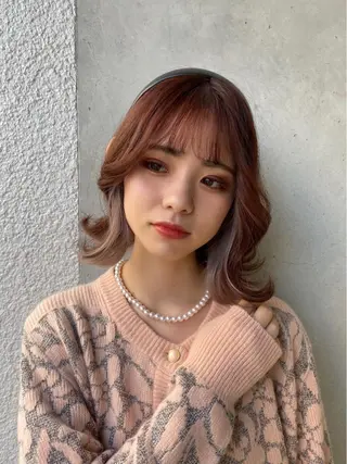 ミディアム カラー annuy🪐 HINAのヘアスタイル