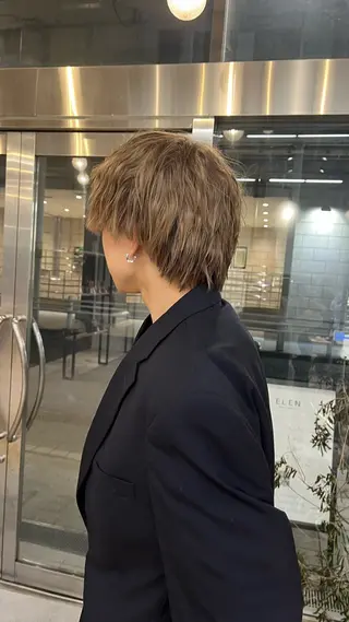 カラー メンズ 𝑴𝑰𝑨🎀赤髪 /ピンク/髪質改善のヘアスタイル