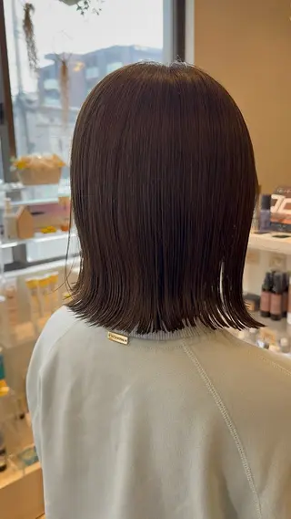 ミディアム カラー 赤間 飛鳥のヘアスタイル