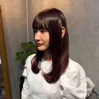 ミディアム カラー キッズ 暖色カラー/パラッと Bob/モエのヘアスタイル