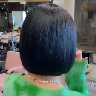 ショート カラー 顔まわりカット🌟 くびれヘア/寺門遥輝のヘアスタイル