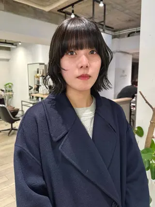 ミディアム や ぎ /似合わせ カラー/神戸美容室のヘアスタイル