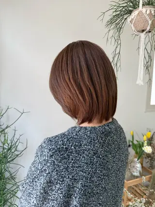 セミロング カラー 🌷花屋併設サロン 荘司まゆり🌷のヘアスタイル