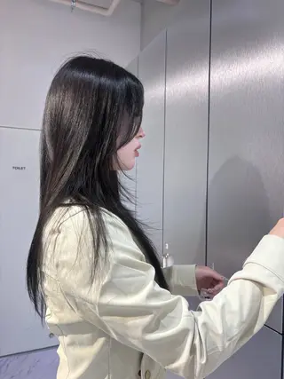カラー 韓国ヘア💖Wカラー 💖透明感カラー💖のヘアスタイル