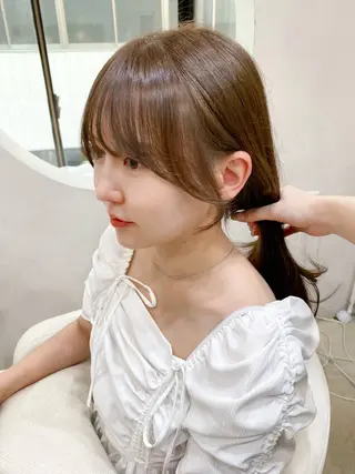 ミディアム カラー kohana 🎀韓国ヘア🎀🤍のヘアスタイル