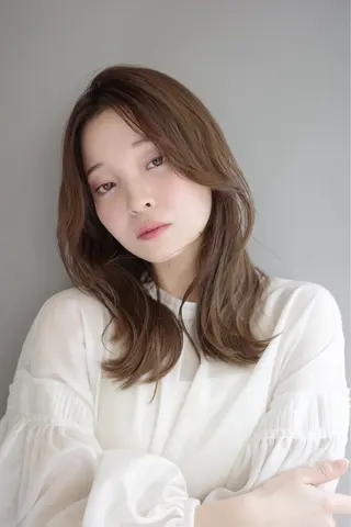 セミロング 韓国ヘア/ 髪質改善特化谷名勇輝のヘアスタイル