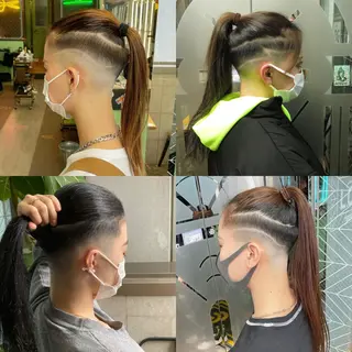 セミロング メンズ 渋谷/フェード/ 國分 翔のヘアスタイル
