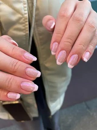 ネイル はばすみれ🎀ﾈｲﾙ 光ﾌｪｲｼｬﾙ ﾍｱのネイルデザイン