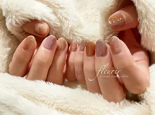 ネイル フルリール 【プライベートサロンのネイルデザイン