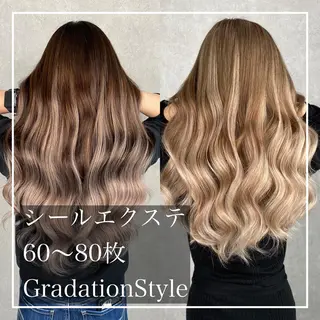 カラー 💎馴染むエクステ× TOMO💎のヘアスタイル