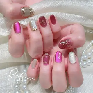 ネイル RAFFINE haru🦋🩵のネイルデザイン