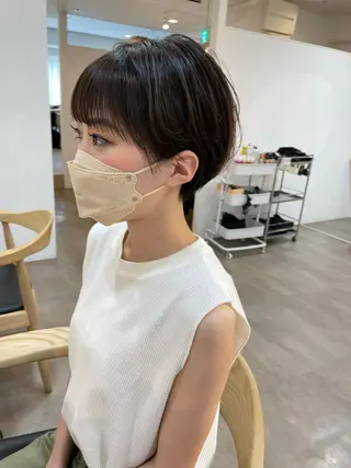 ショート 大迫 江梨のヘアスタイル