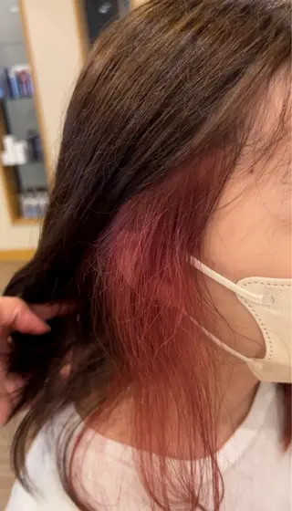 セミロング カラー 小島 七海のヘアスタイル