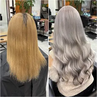 ロング KEISUKE🐶 カラー✨エクステのヘアスタイル