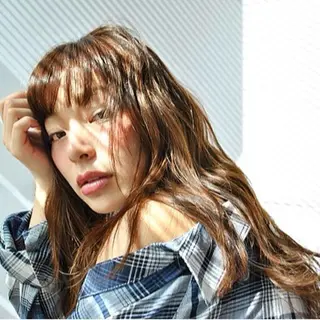 ロング カラー 中顔面短縮ｘ髪質改善 絹髪をつくる人｜大橋のヘアスタイル