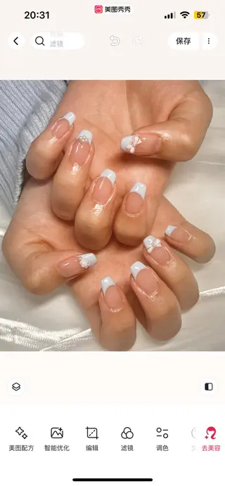 ネイル Horie 雪のネイルデザイン