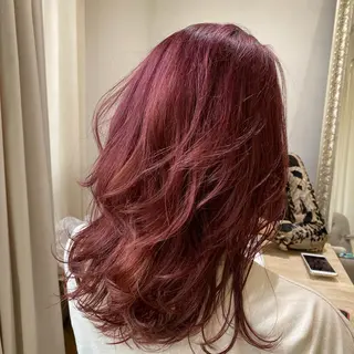 ミディアム カラー くびれミディ🌷 暖色系No1高橋智のヘアスタイル