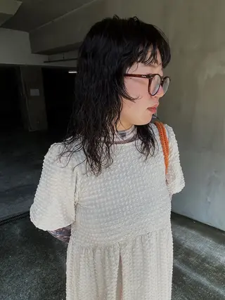 セミロング パーマ niina suzukiのヘアスタイル