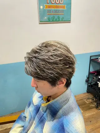 ショート カラー パーマ メンズ 🔥メンズ特化パーマ 🦖増田弘明🦖のヘアスタイル