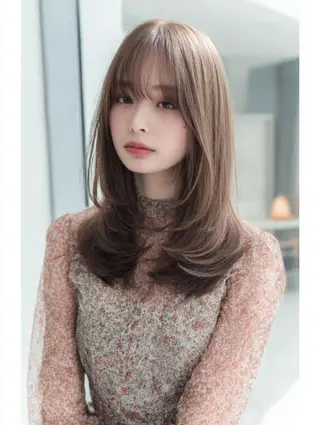 セミロング 生艶髪＆レイヤー🔔 渋谷お薦めNo.1✨のヘアスタイル