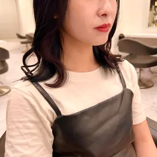 ミディアム カラー 💖札幌カラー 指名No.1💖玲奈のヘアスタイル