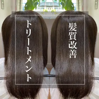 ロング 鶴田 連のヘアスタイル