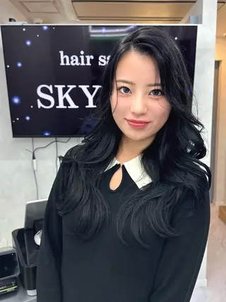 ロング カラー 🌈評価No.1🌈 艶髪カラー❌エクステのヘアスタイル