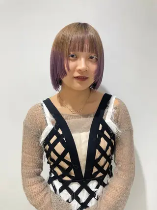 カラー 河合 愛実のヘアスタイル